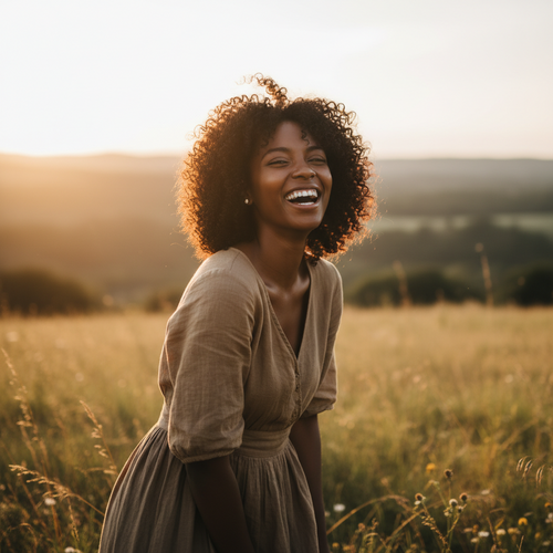 alt_text: A picturesque landscape featuring rolling hills, a calm lake, and a clear blue sky.