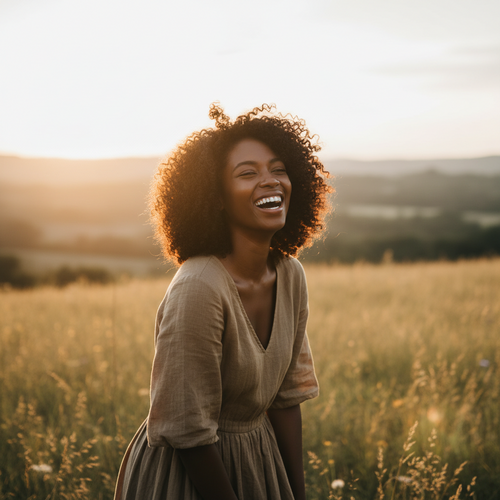alt_text: A vibrant photo capturing a serene landscape with lush greenery, a clear lake, and distant mountains.